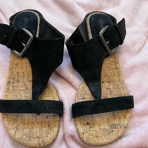Size 6 donald j pliner sandals. Black.